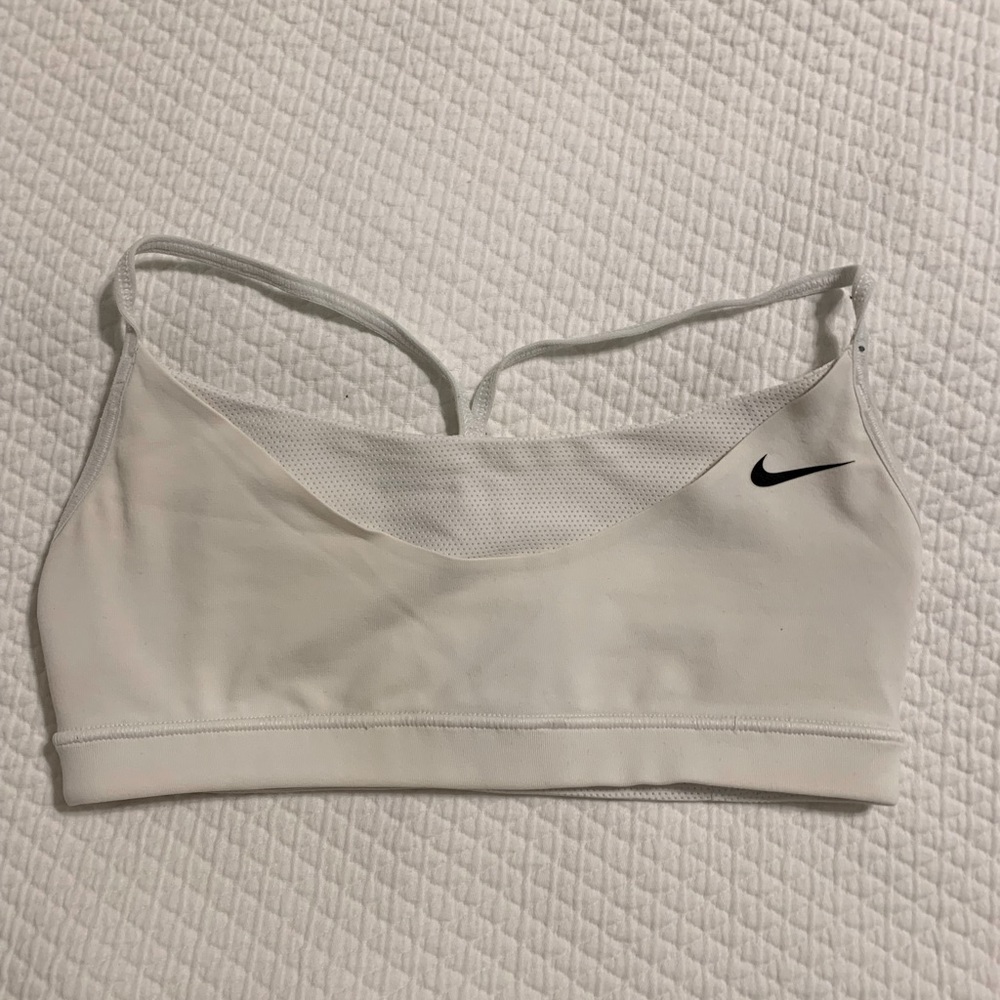 White Nike Sports Bra